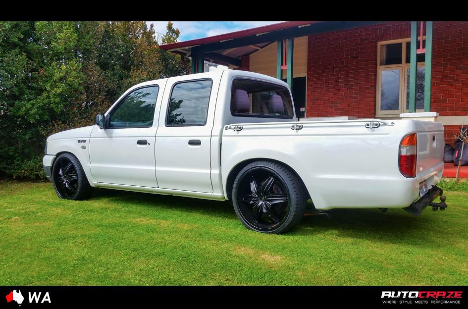 FORD COURIER HE866 GLOSS BLACK CHROME INSERTS